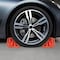 Stalwart Wheel Chocks 2-Pack - 3 Ton Capacity Parking Block Set for RV, Motorcycle by Orange, 2PK 75-CAR2022 - alternate 4